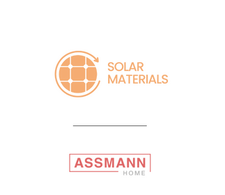 SOLAR MATERIALS x ASSMANN HOME Logo von Solar Materials und Assmann Home.