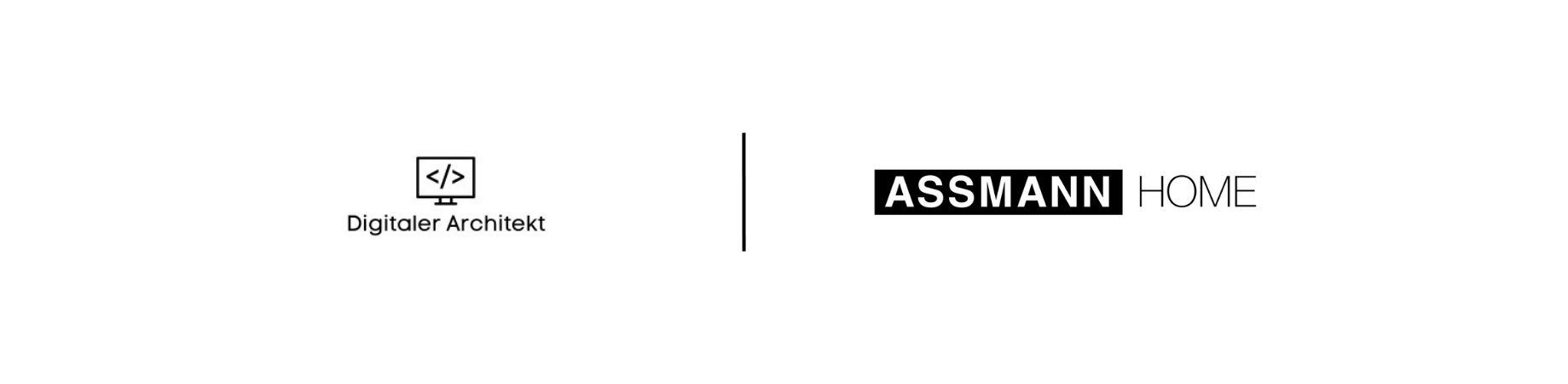 Logo mit dem Text 'Digitaler Architekt' und 'ASSMANN HOME'.