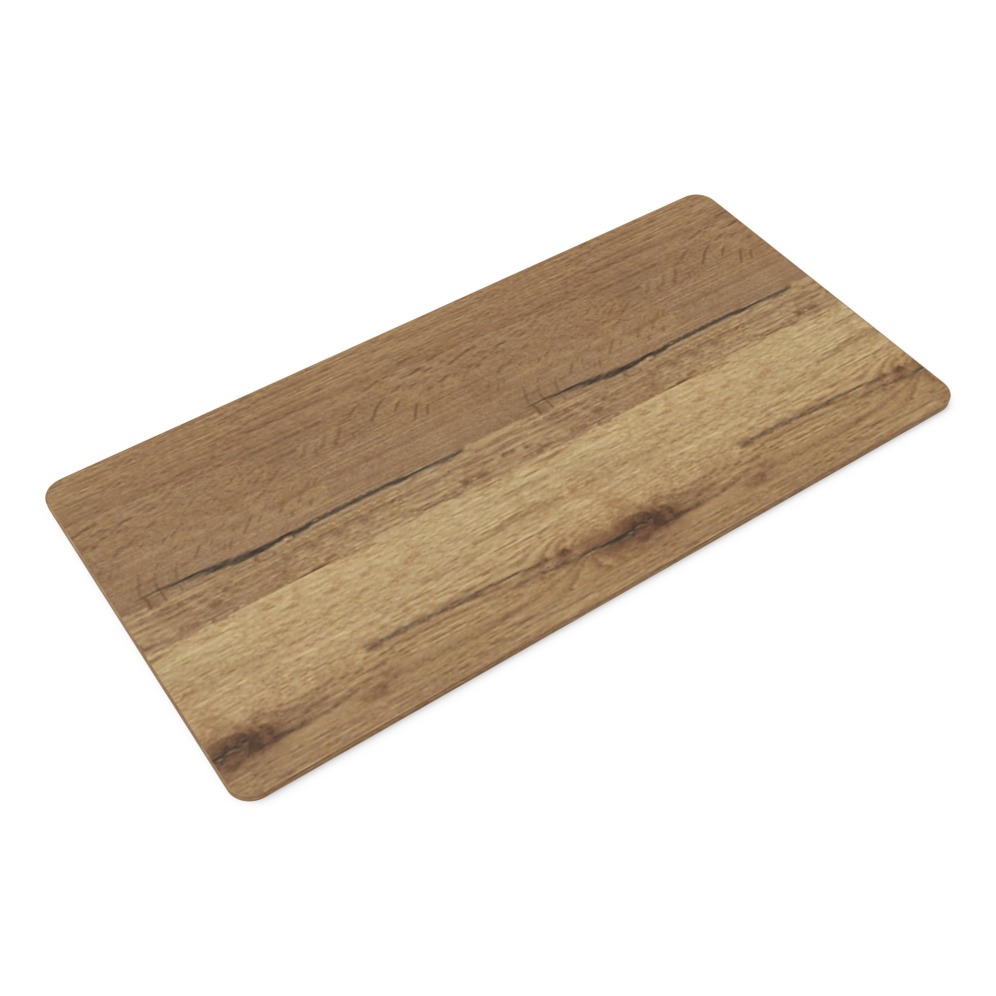 Eine Holztischplatte.
