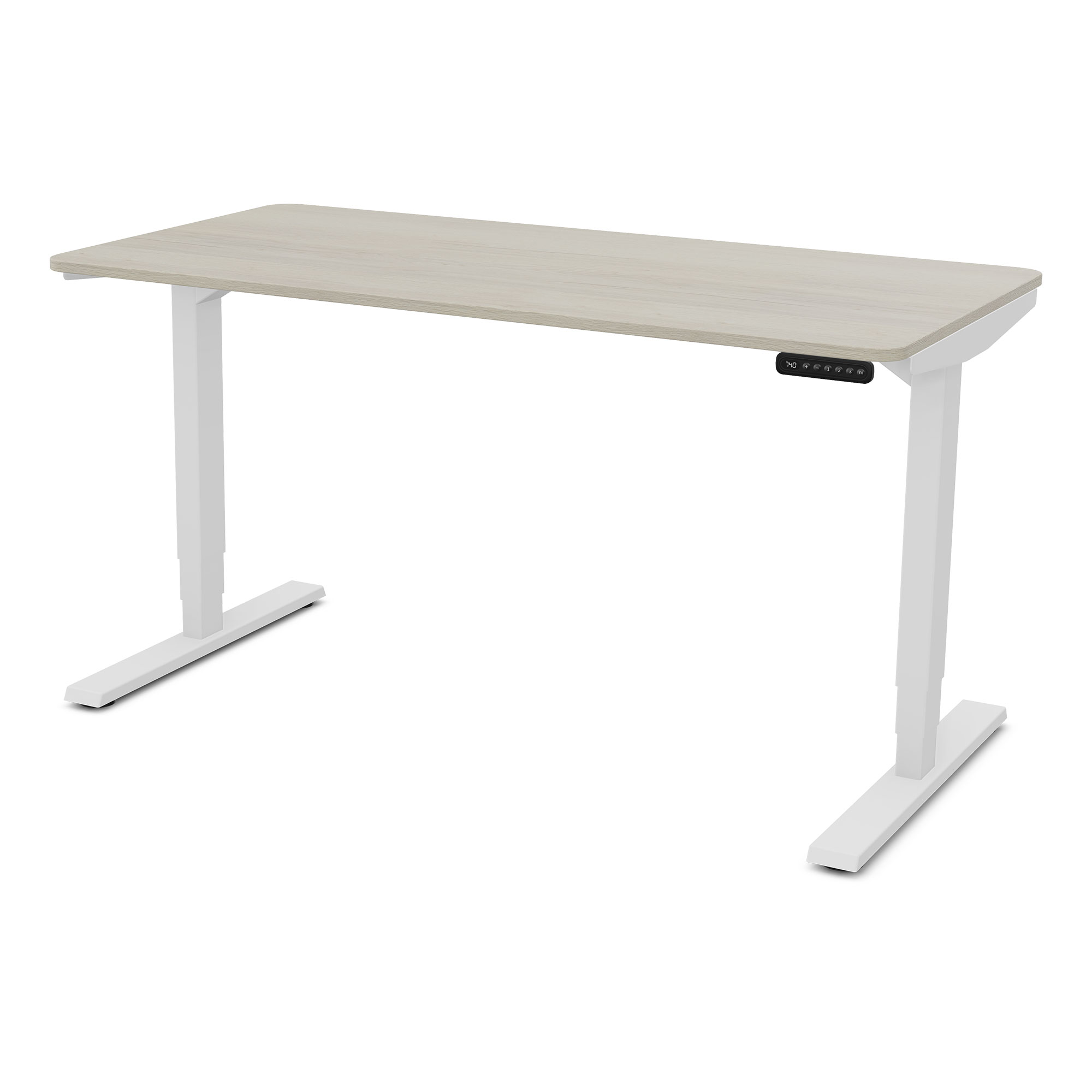 Elektrisch höhenverstellbarer Schreibtisch Y-Line Curved