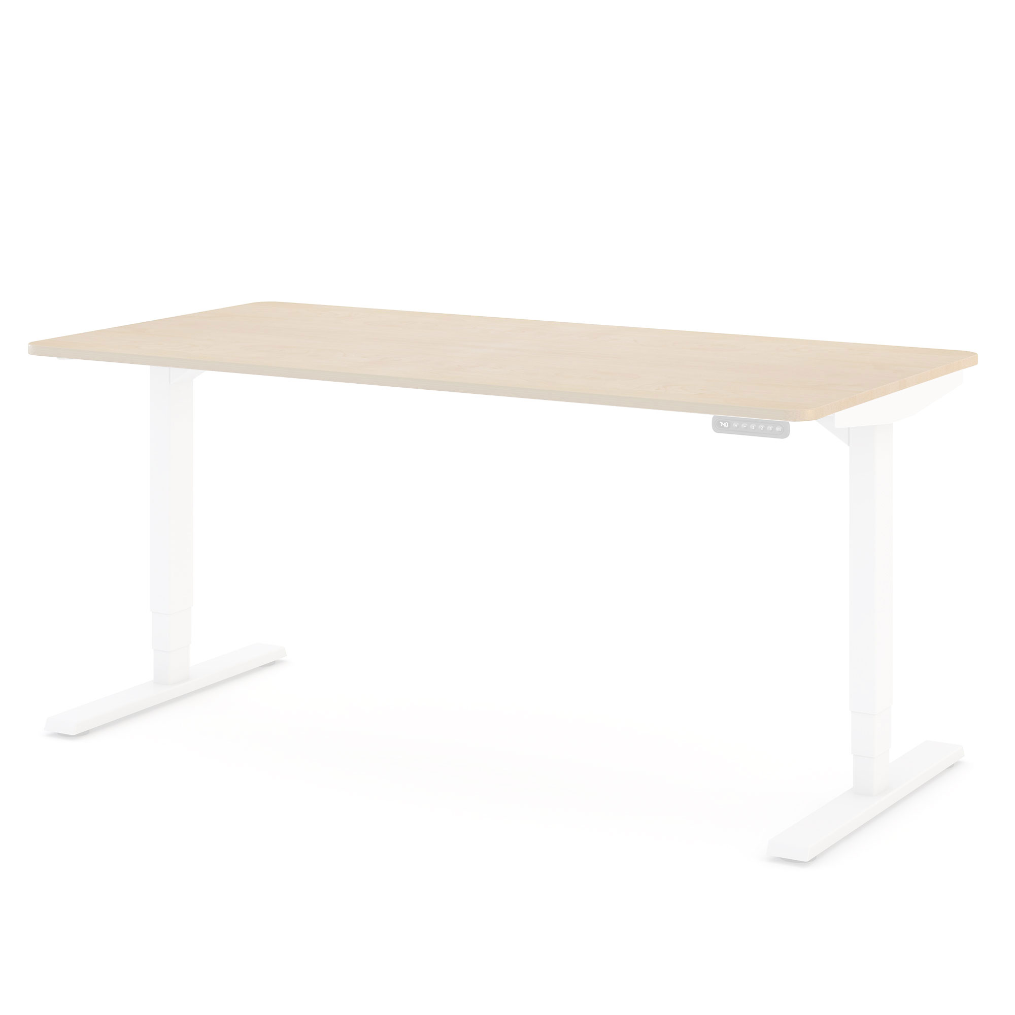 Y-Line Curved Platte 1400x800 abgerundet - Dekor Ahorn