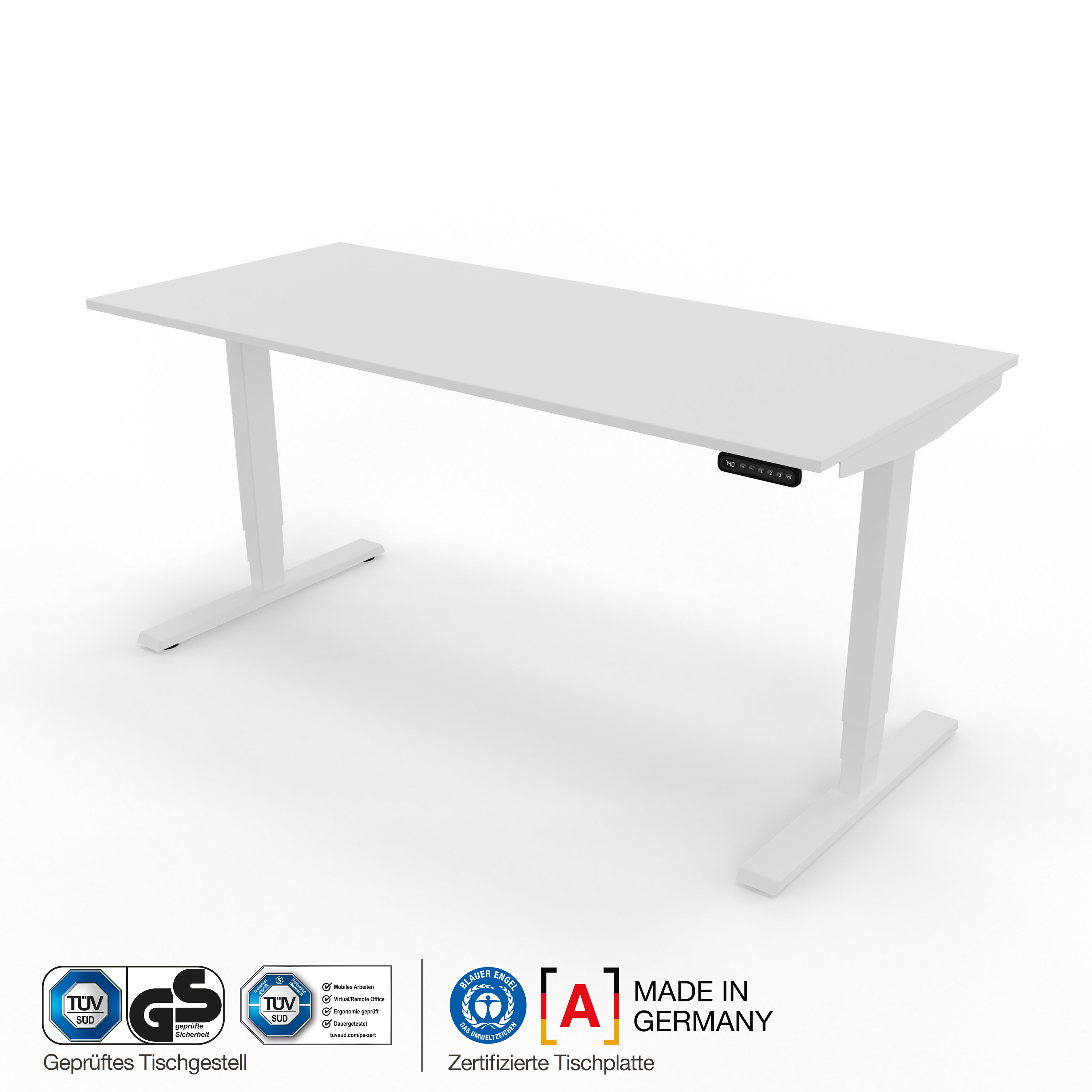 Elektrisch höhenverstellbarer Schreibtisch Y-Line