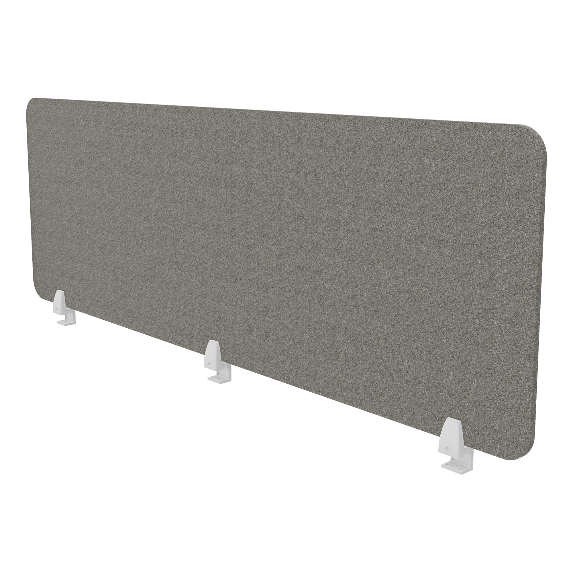 Schreibtischtrennwand VITECO 160cm Sesame Signalweiß