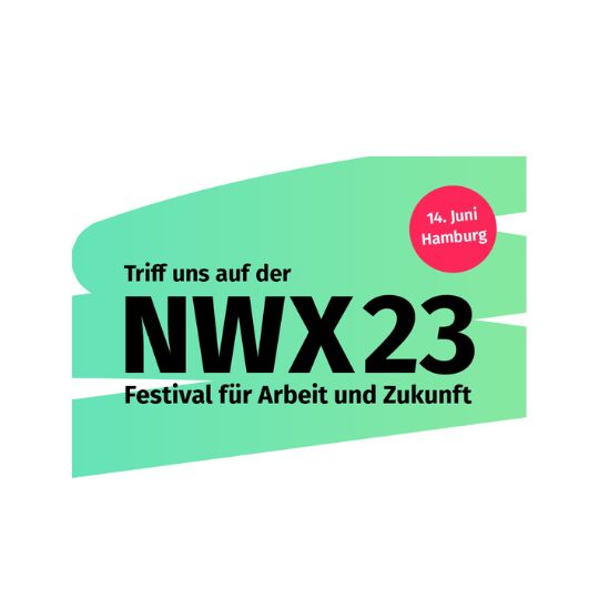 Grafik zum NWX23 Festival für Arbeit und Zukunft am 14. Juni in Hamburg