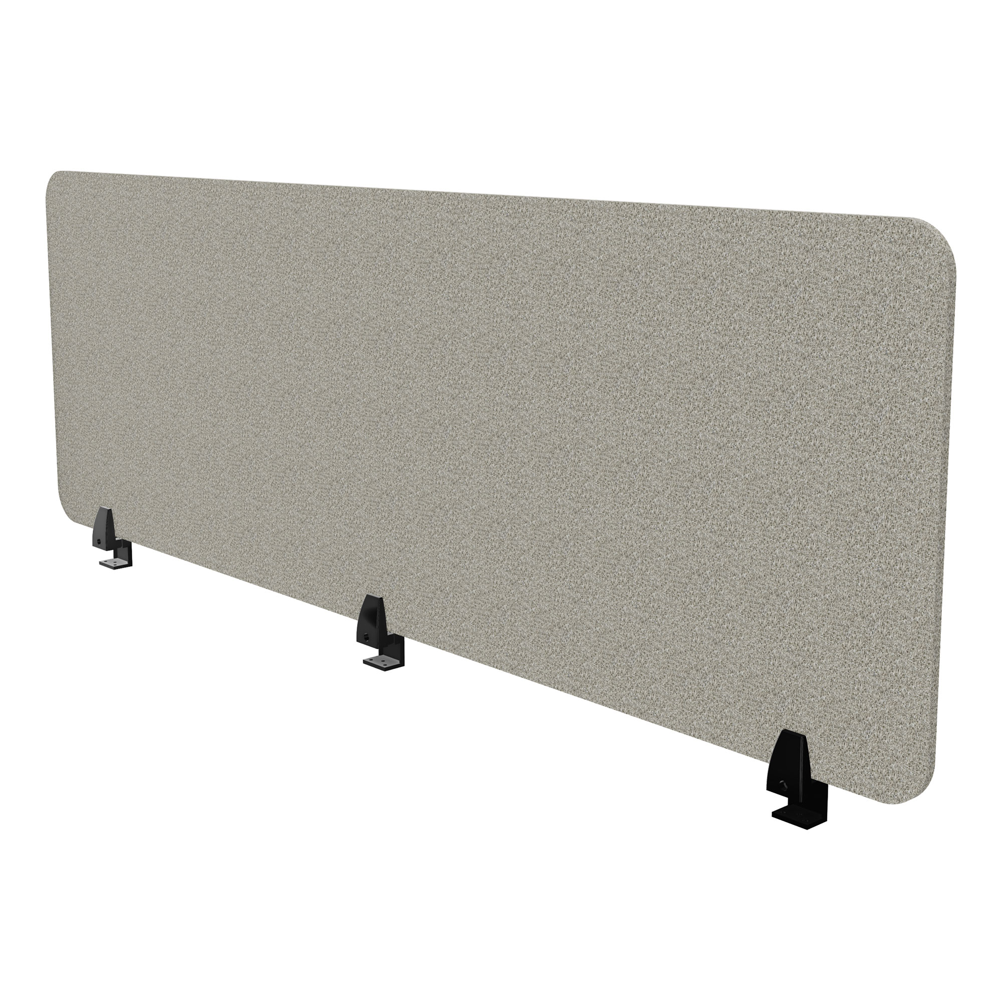 Schreibtischtrennwand VITECO 160cm Harbor Schwarz