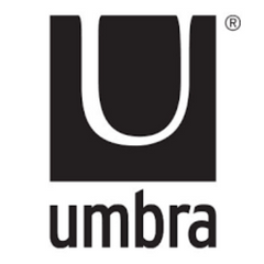 Markenshop umbra Schwarzes Logo der Marke Umbra mit stilisiertem U.