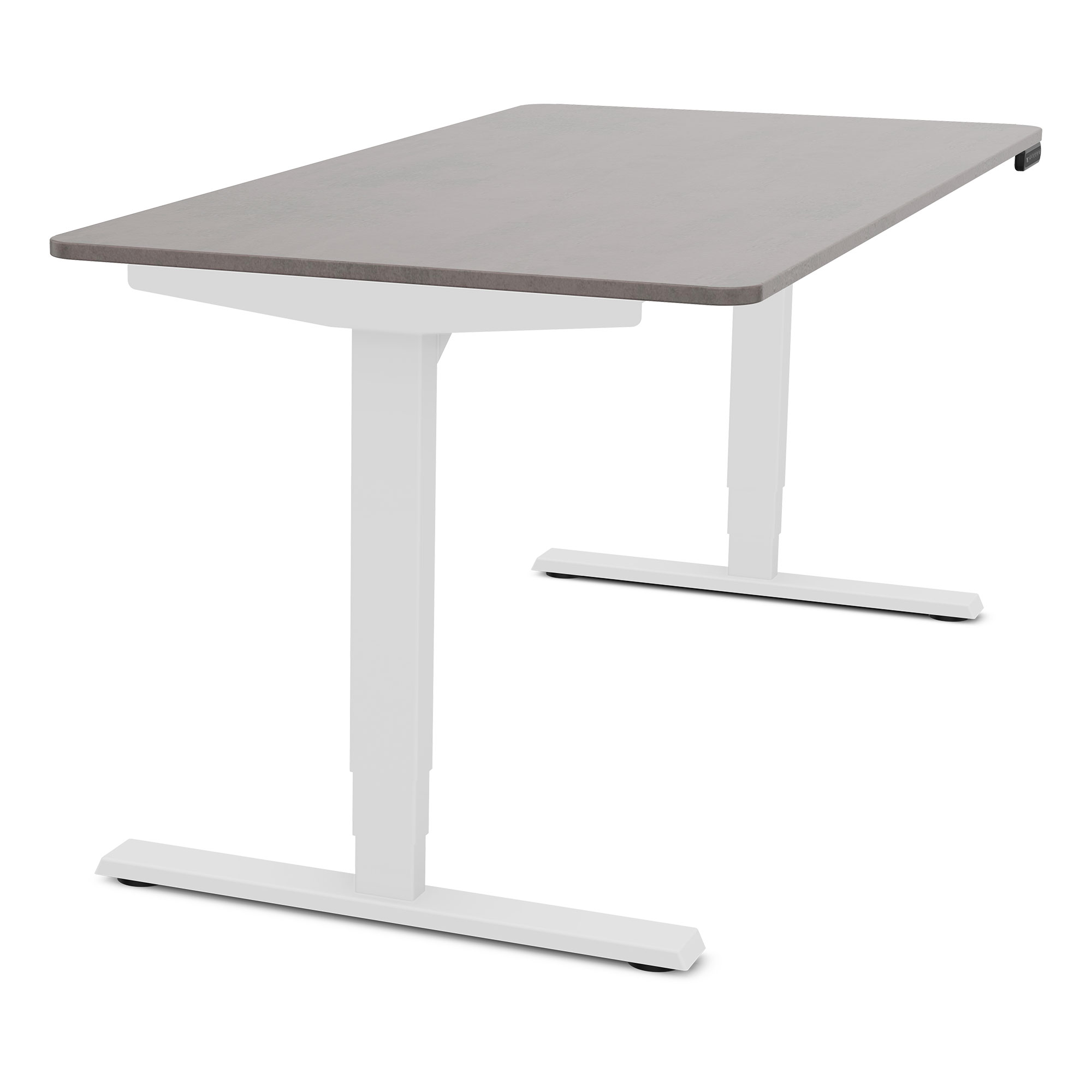 Elektrisch höhenverstellbarer Schreibtisch Y-Line Curved