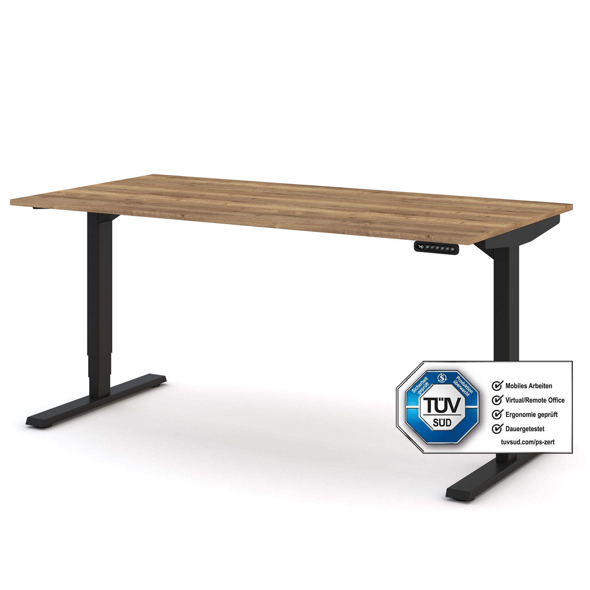 Ein Ausschnitt von einem Bürostuhl mit einem grünen Sitzpolster und einem weißen Armlehnenbereich.