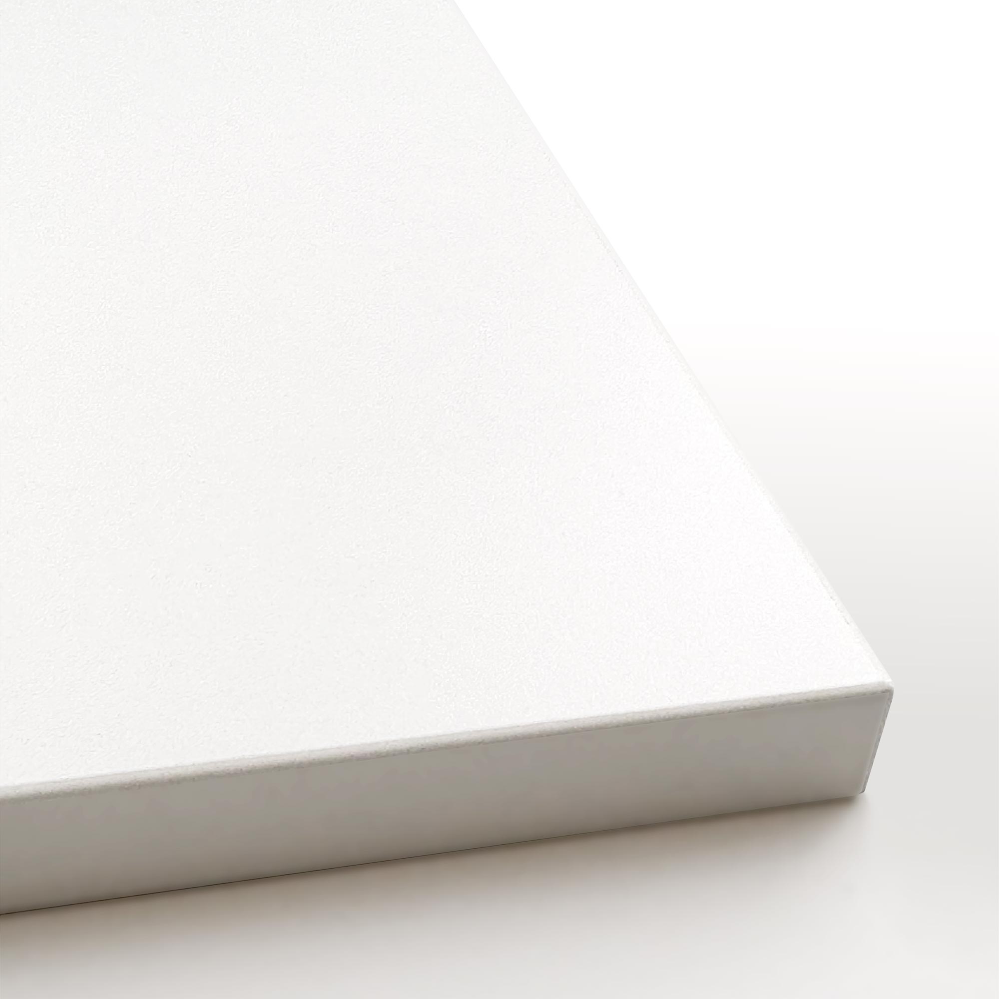 Tischplattendekor in der Farbe Signalweiß