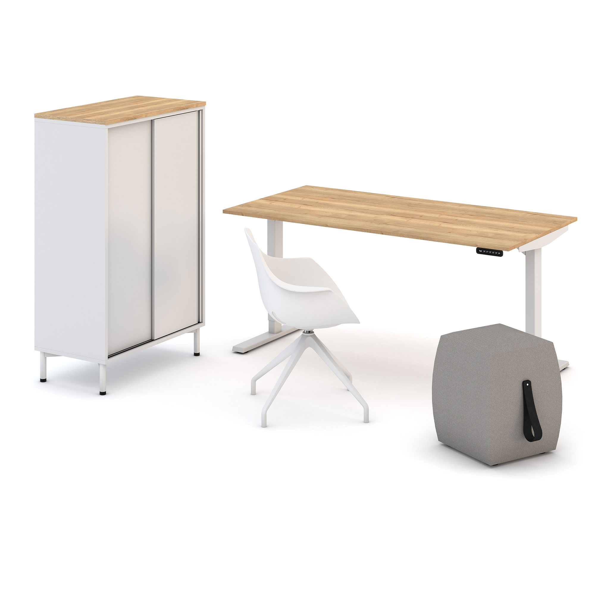 Hocker Syneo Line Hellgrau, Hellgrau