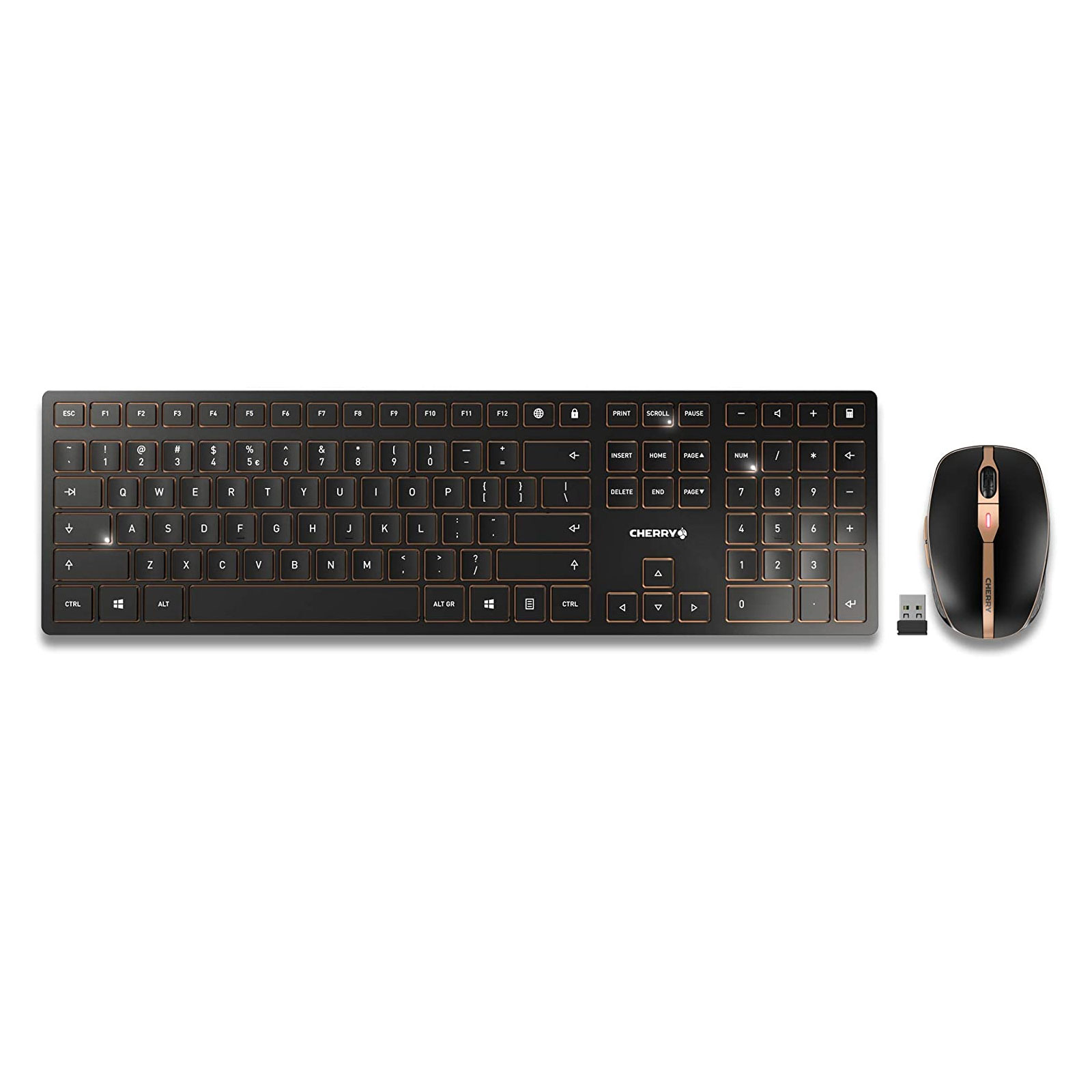Tastatur-Maus-Set Cherry Desktop DW 9100 SLIM kabellos