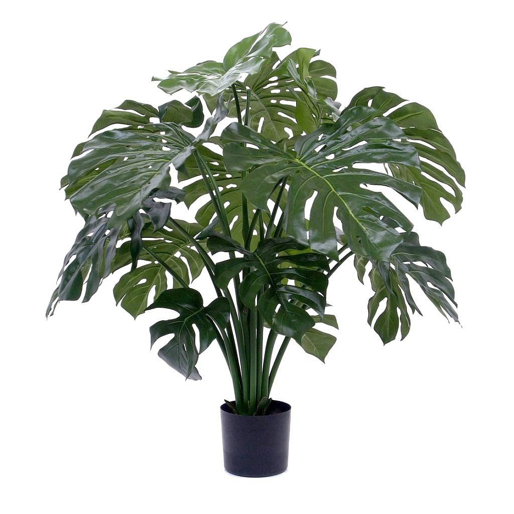 Kunstpflanze Monstera Deluxe 100cm im Kunststoff Innentopf