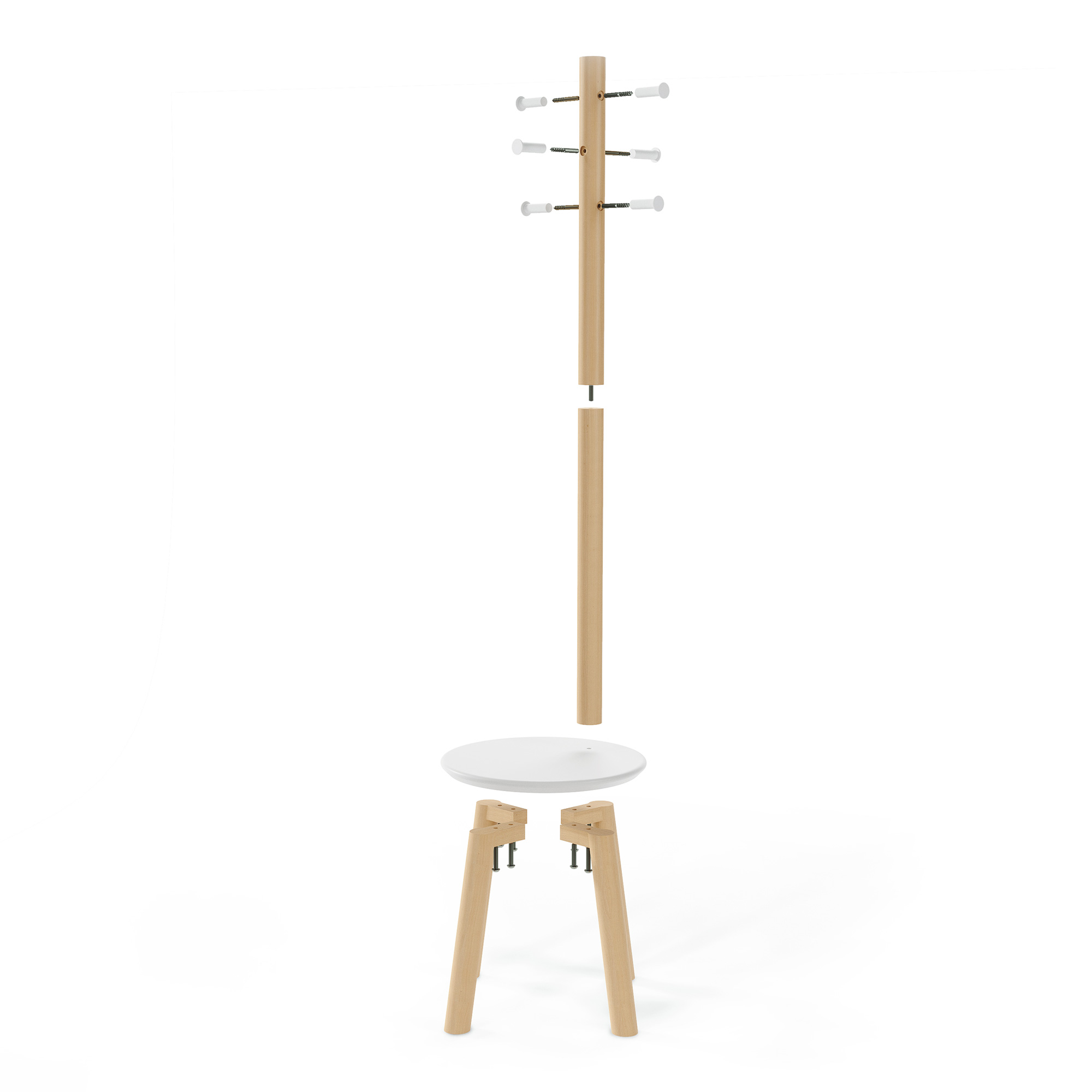 Garderobenständer Pillar Stool