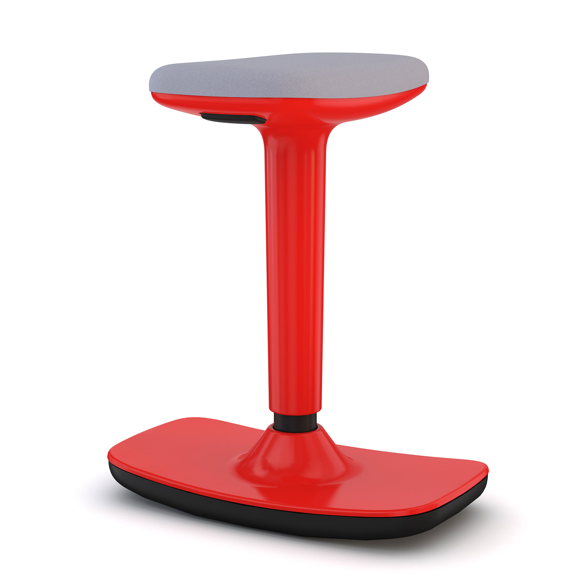 Steh-Sitzhocker Bari Roter Stehstuhl mit ergonomischem Design und abgerundeter Sitzfläche