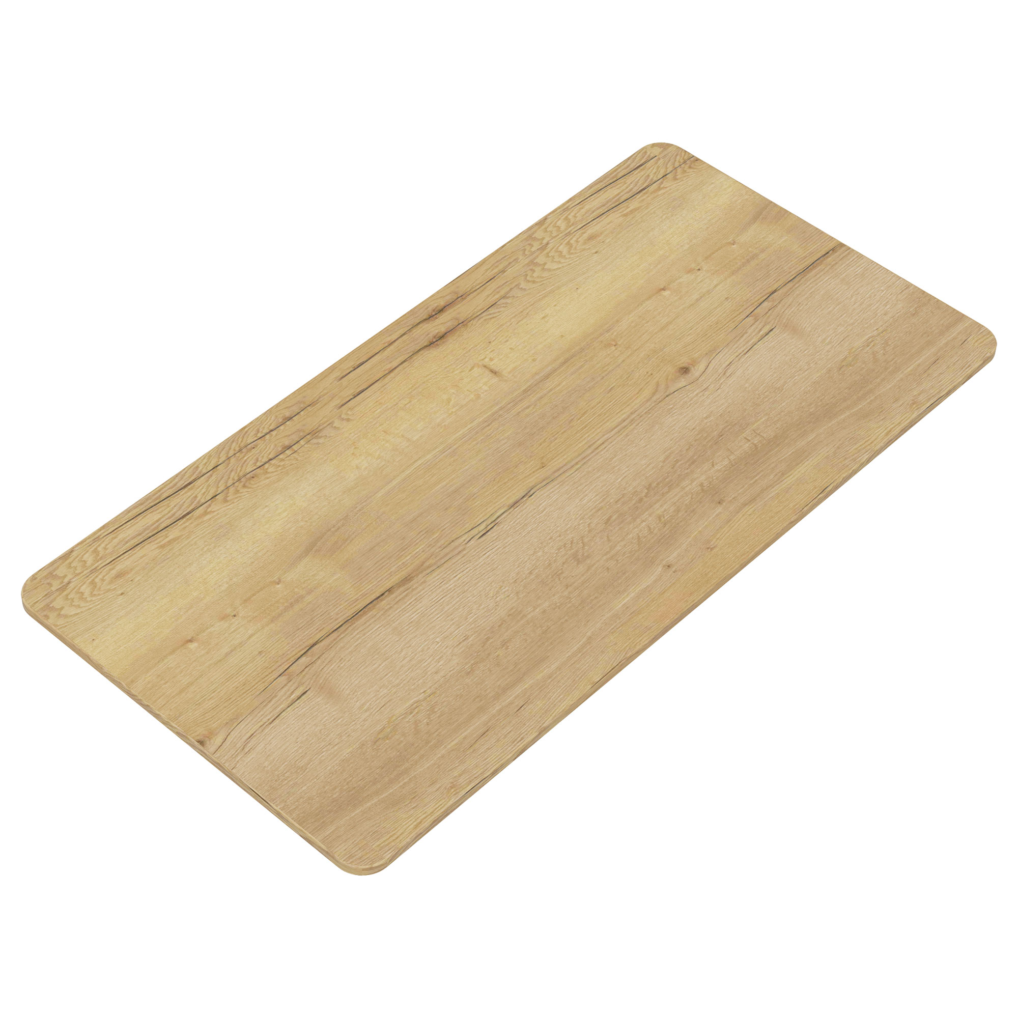 Y-Line Tischplatte 1200x800 Curved Eiche Natura - Dekor Premium