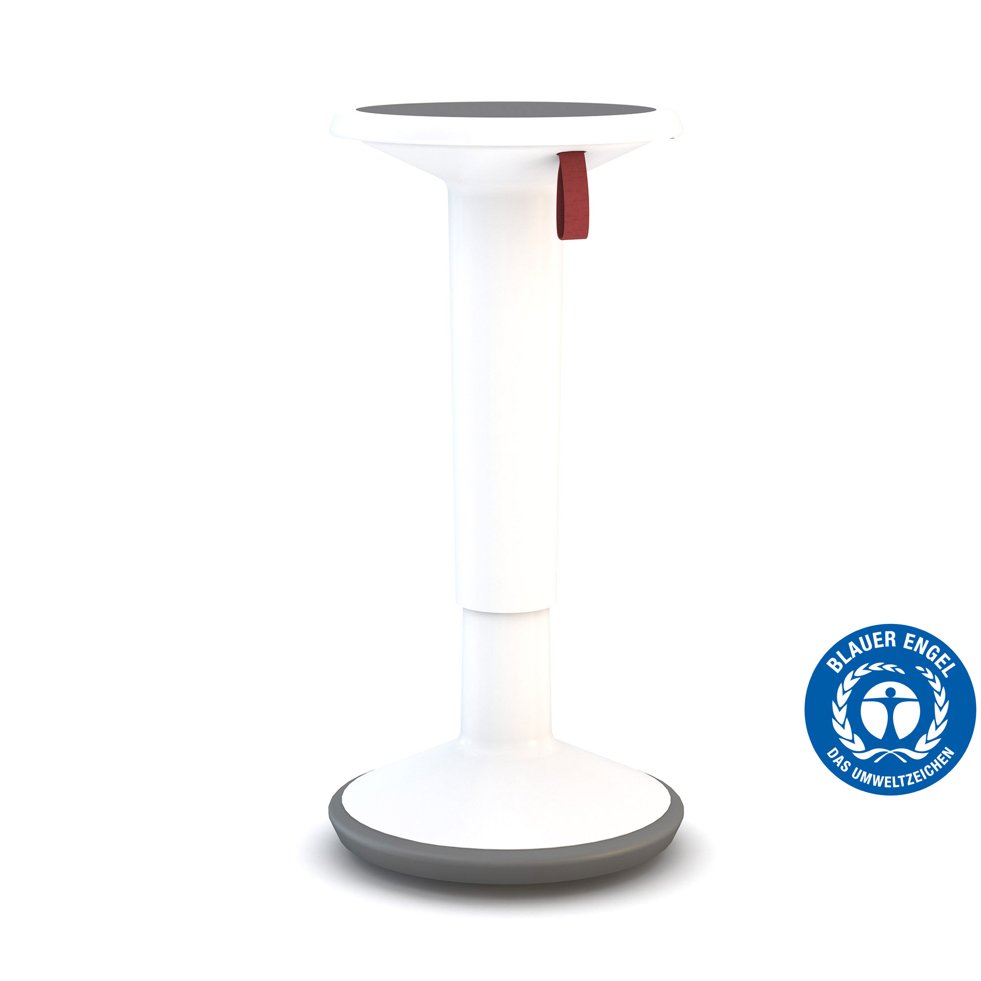 Steh-Sitzhocker UP Stehhocker mit dynamischer Standfläche und Umweltzeichen Blauer Engel