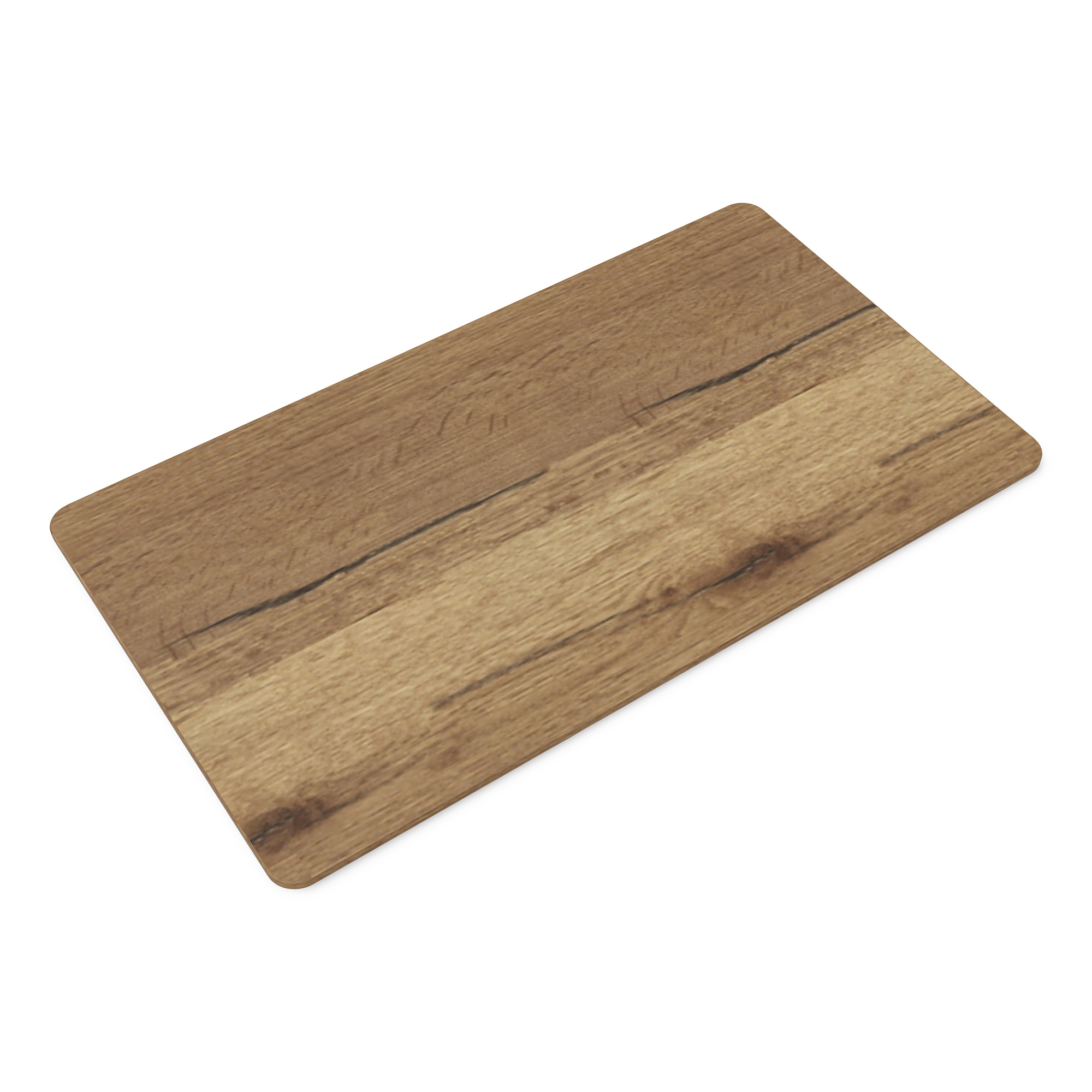 Eine Holztischplatte.