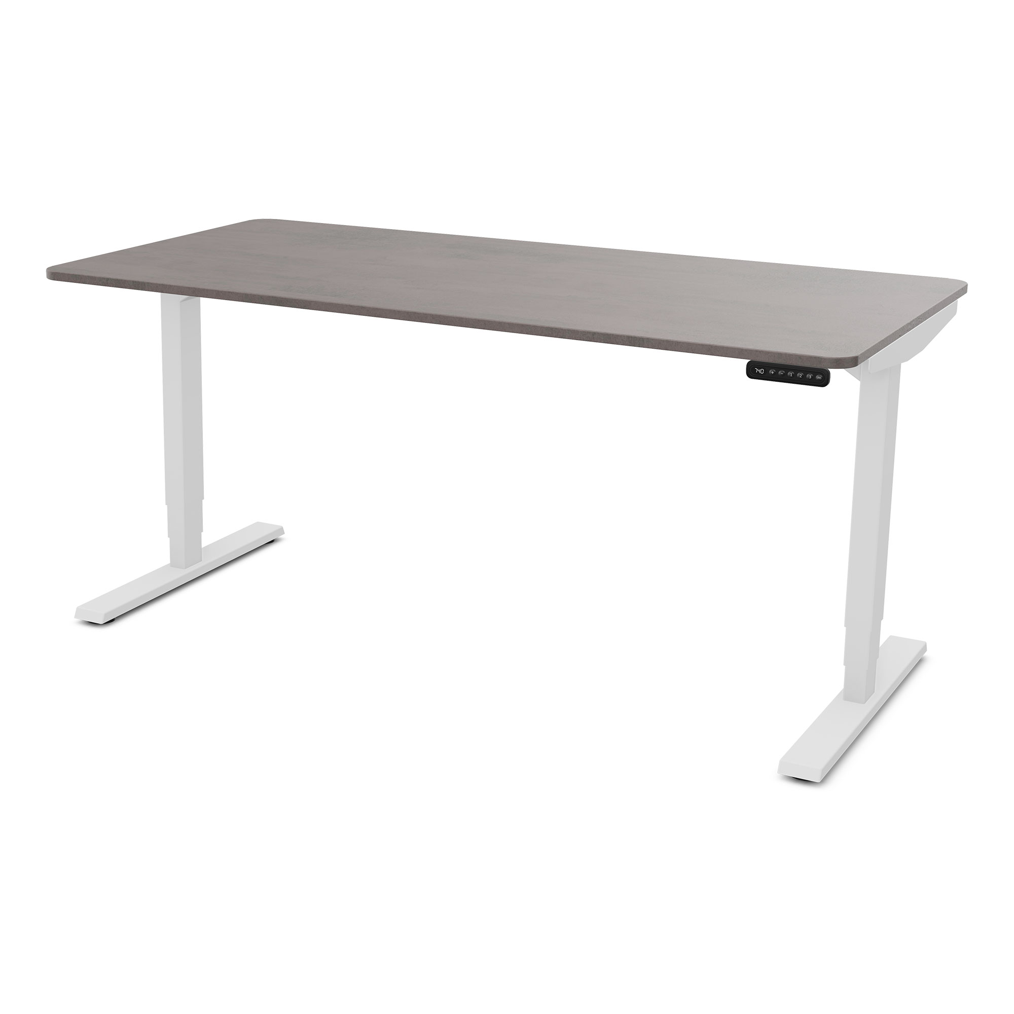 Elektrisch höhenverstellbarer Schreibtisch Y-Line Curved