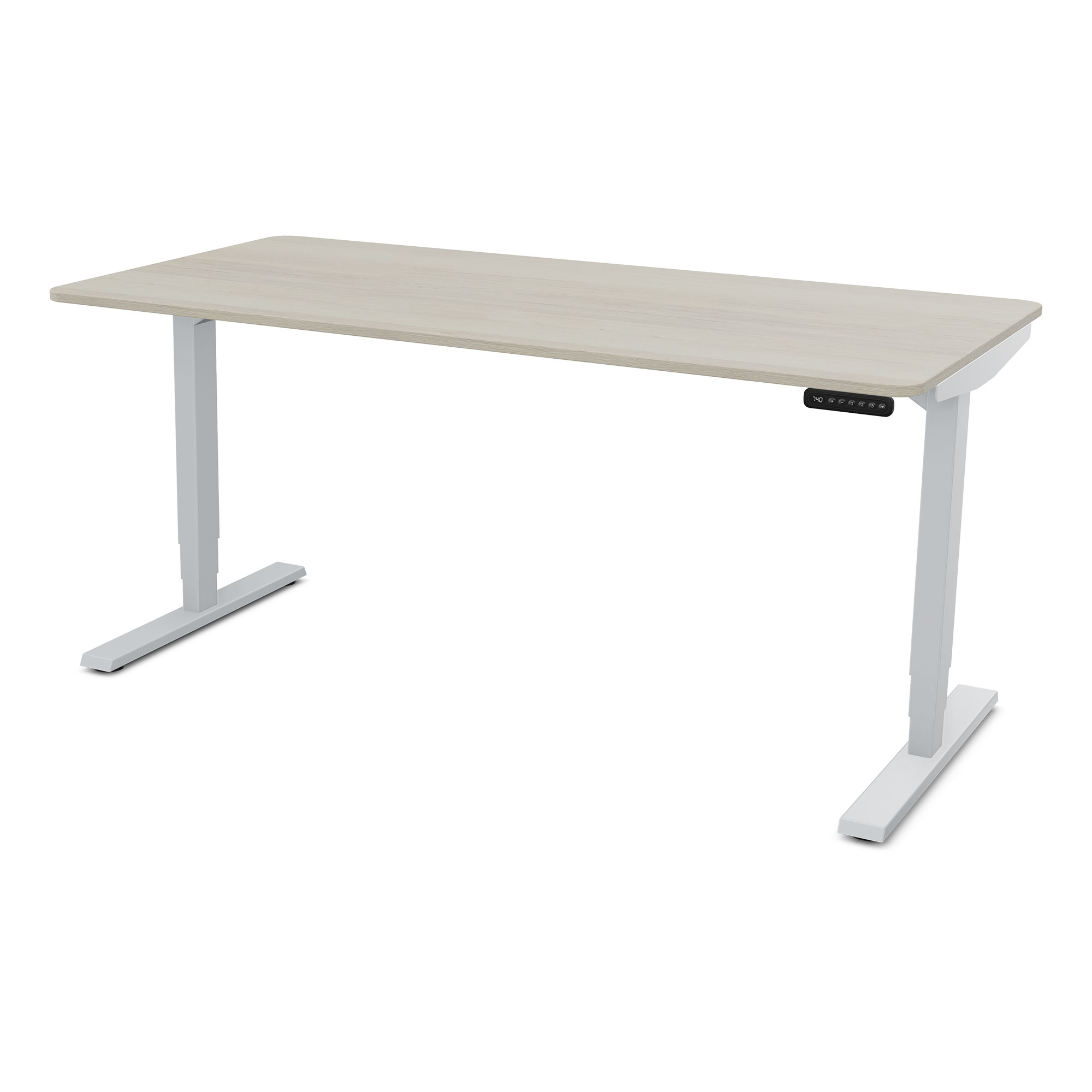 Elektrisch höhenverstellbarer Schreibtisch Y-Line Curved