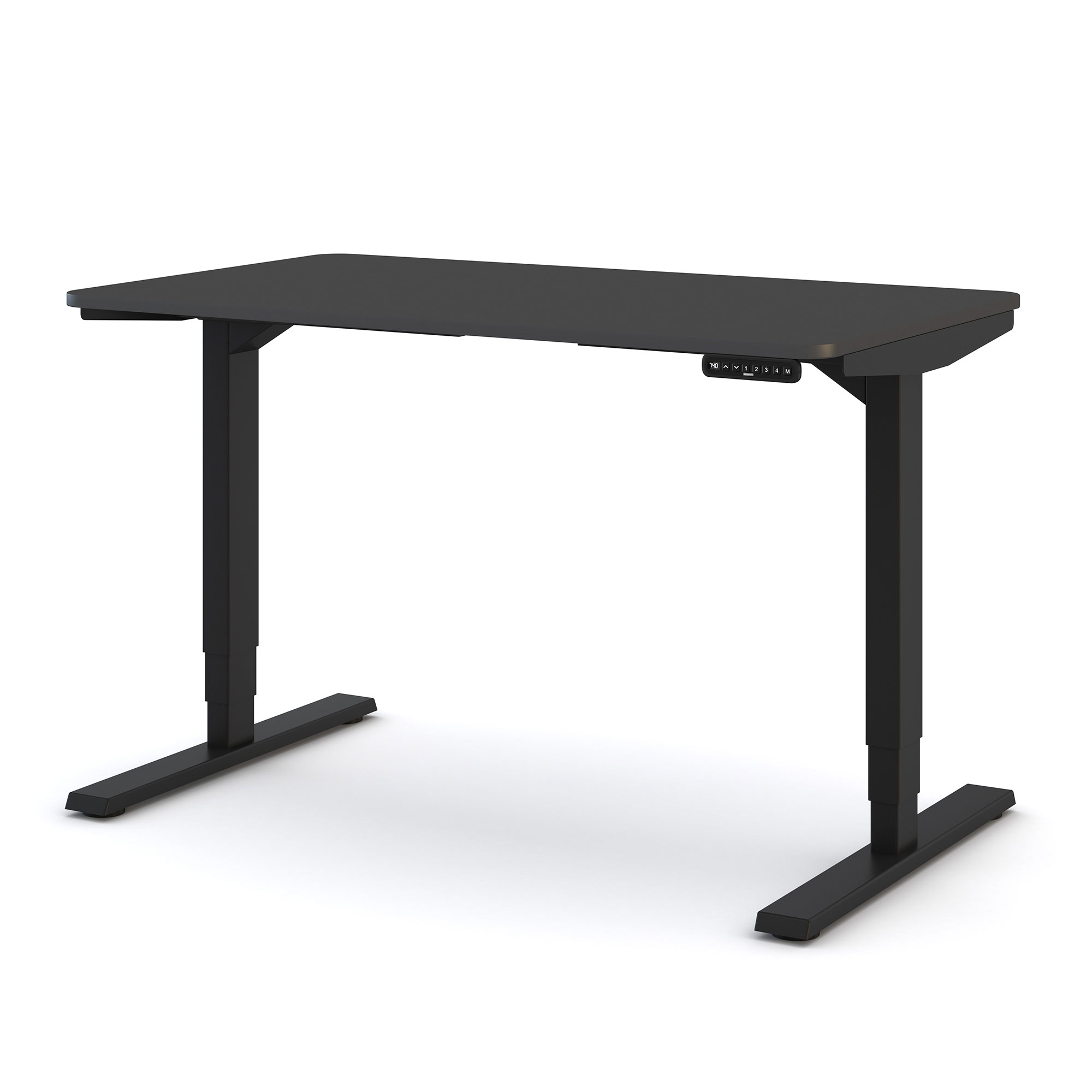 Elektrisch höhenverstellbarer Schreibtisch Y-Line Curved