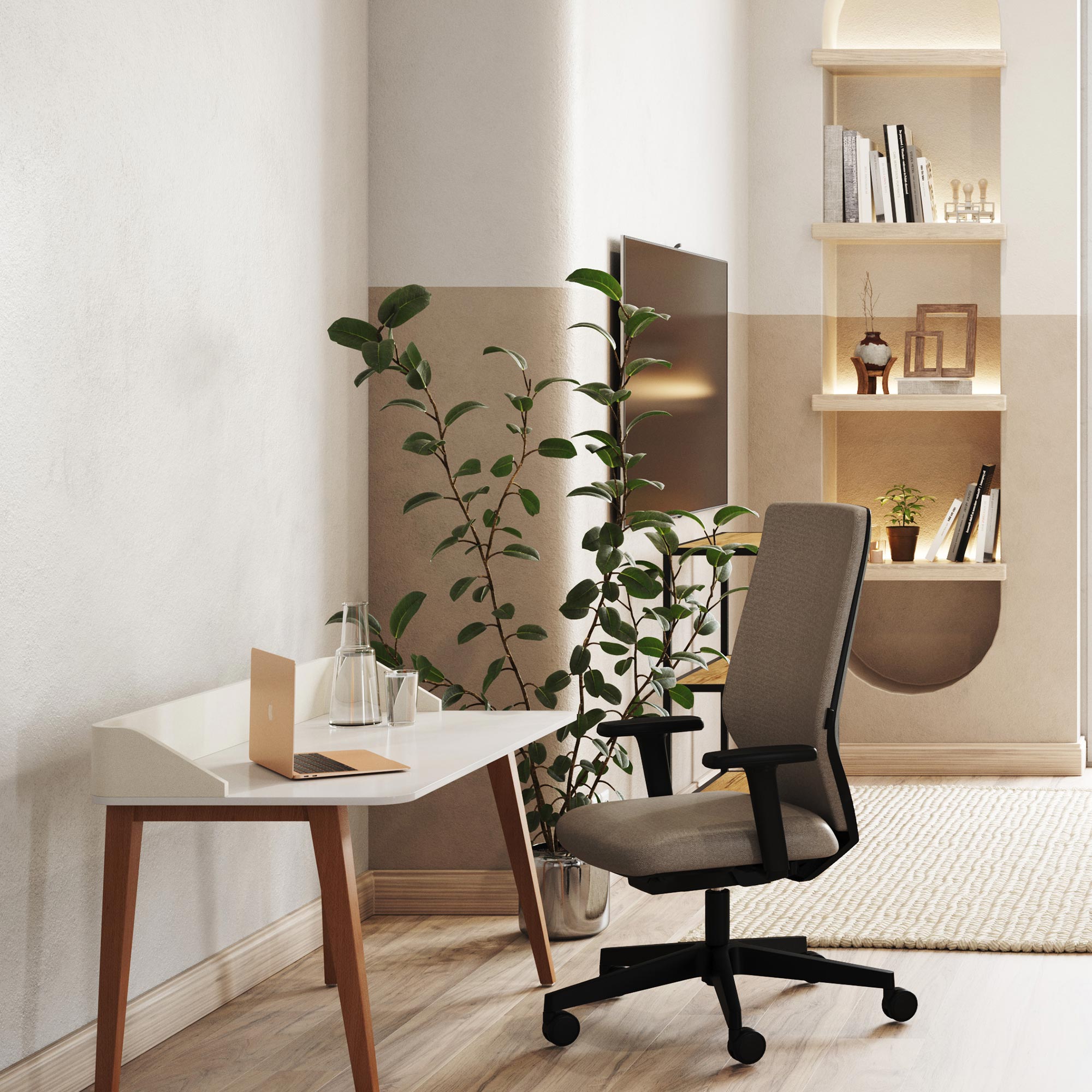 Sekretär Retaro Beige, Beige