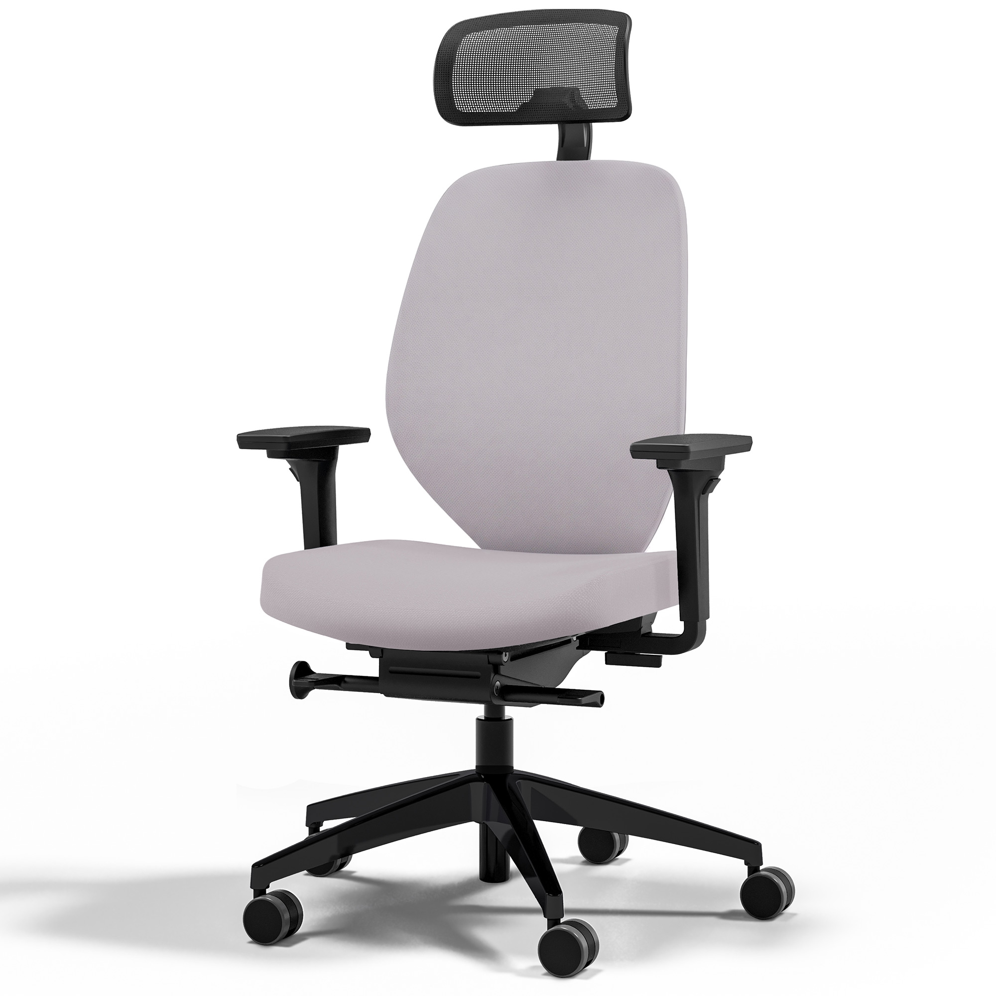 Ergonomischer Bürostuhl Atessa mit Polsterrücken und Kopfstütze
