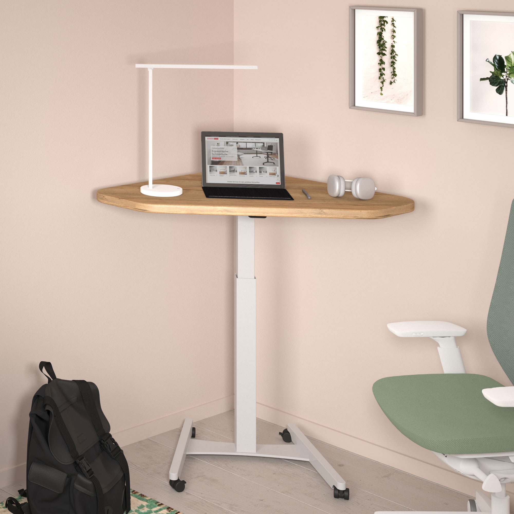 Höhenverstellbares Steh-Sitzpult Single Desk