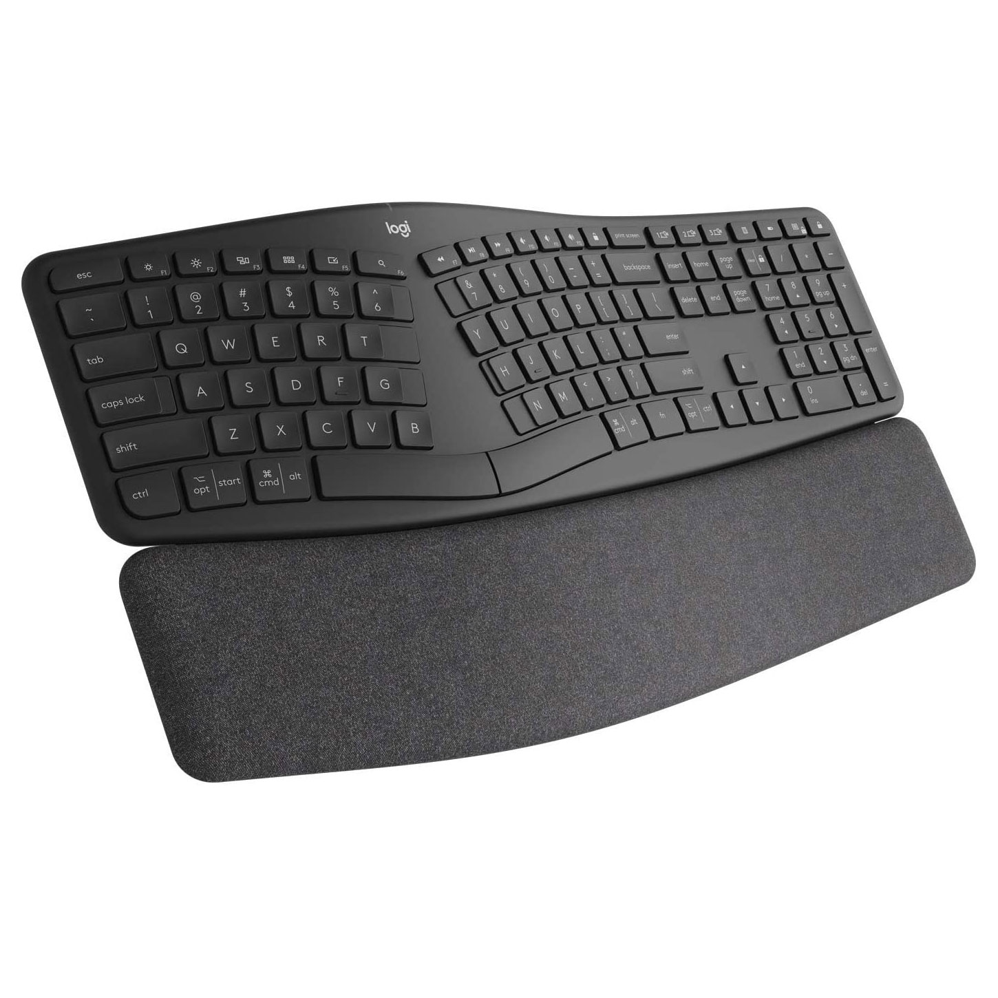 Tastatur Logitech ERGO K860 Split Ergonomic mit Handballenauflage