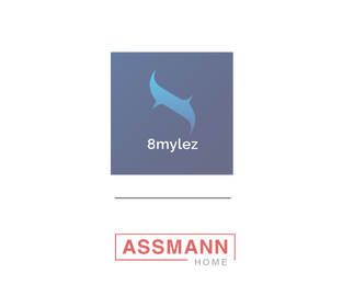 8MYLEZ x ASSMANN HOME Logo von 8mylez und der Schriftzug Assmann Home.