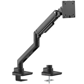 Monitorarm in schwarz mit Gasfeder für 17–49 Zoll Monitore bis 20kg