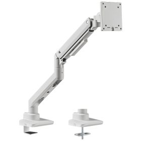 Monitorarm in weiß mit Gasfeder für 17–49 Zoll Monitore bis 20kg